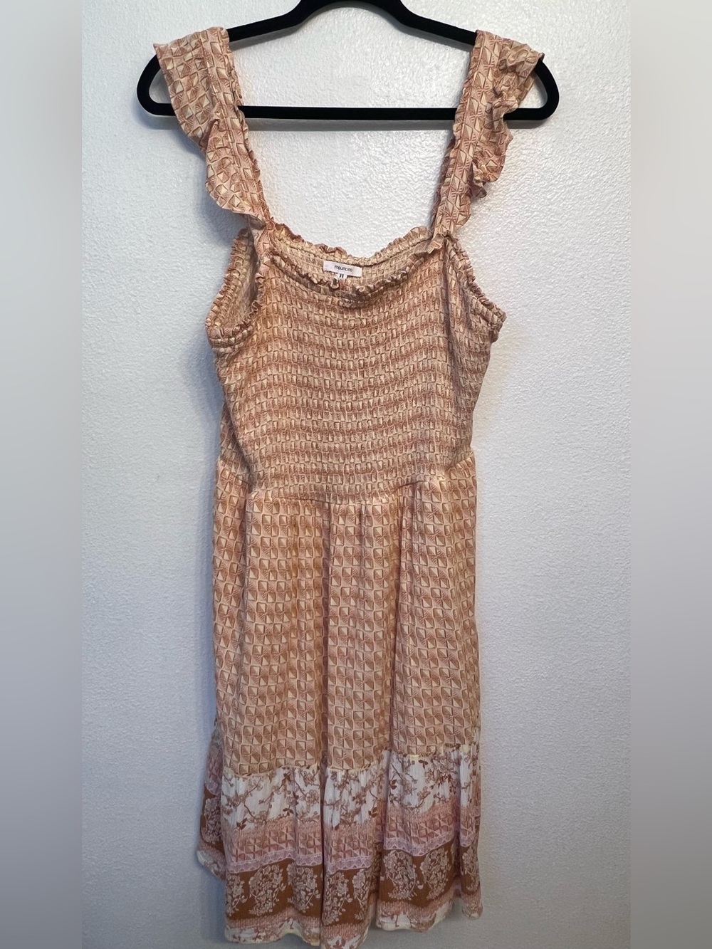 Maurice’s Floral Mixed Print Smocked Mini Dress